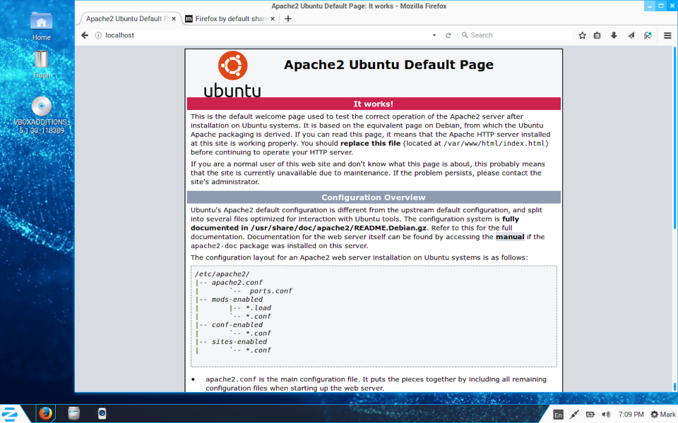 Zorin Apache Default